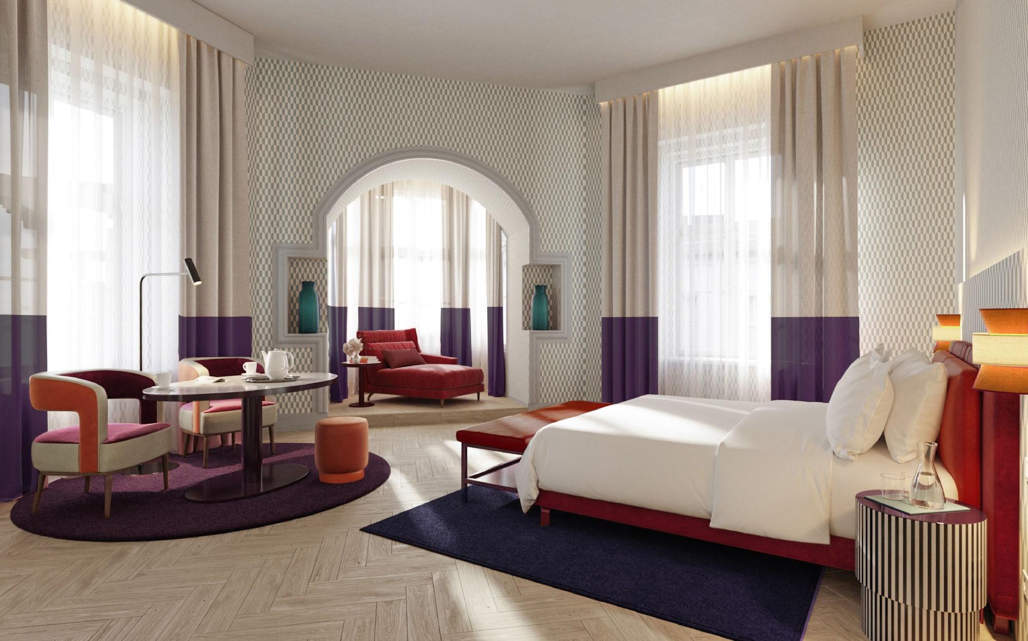 Falkensteiner Boutique Hotel Prague Luaran gambar A suite at the hotel